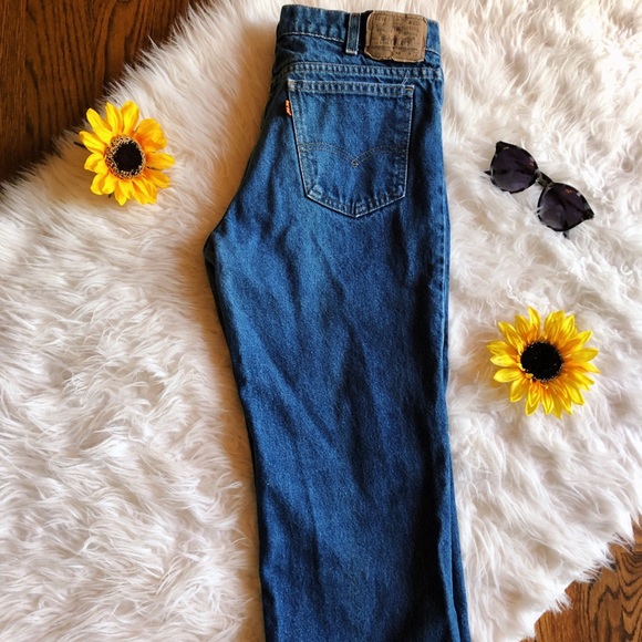 Vintage Orange tab levis jeans size 29” approx. - Picture 4 of 6